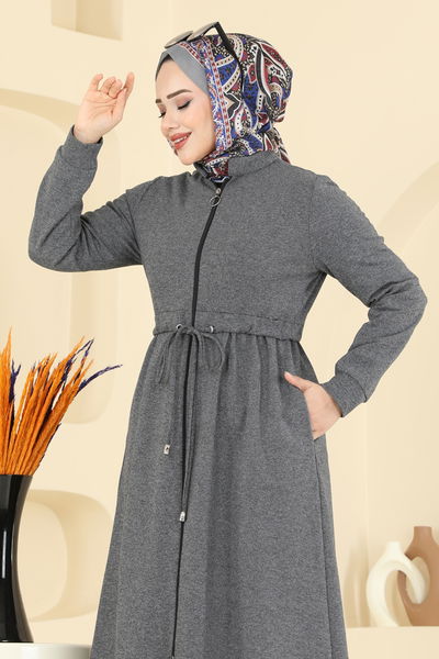 F.O.N. - Beli Tünel Detaylı Kap 2016FON792-MS Antrasit - 413959