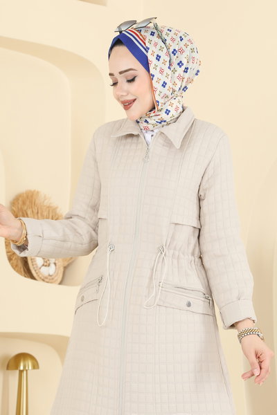 T.R.T. - Beli Tünelli Kapitone Kap 1927TRT545-MS Taş - 422605