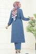 Beli Tünelli Sofia Takım 387DVL817-MS İndigo - Thumbnail
