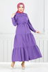Béli Tunnel Hijab Robe 225ASN936-M Violet - Thumbnail