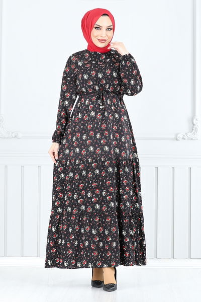 MRV O.Z.R. - Beli Tunneled Dress 810OZR1047-M Red & Black - 351098