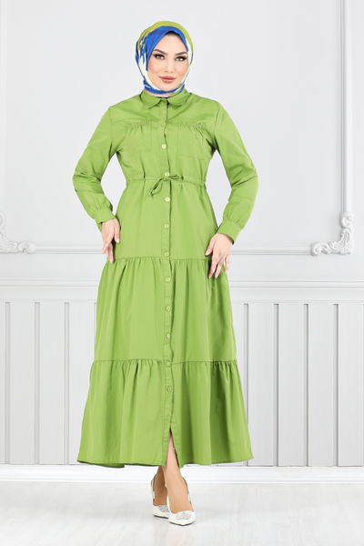 MRV A.S.N. - Beli Tunneled Hijab Dress 225ASN936-M Acid - 350706