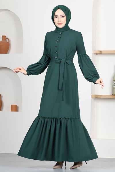 ASM - Belted Dress ASM2665 Emerald - 331112