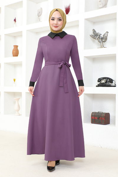 ASM - Belted Dress ASM2687 Lilac - 336521