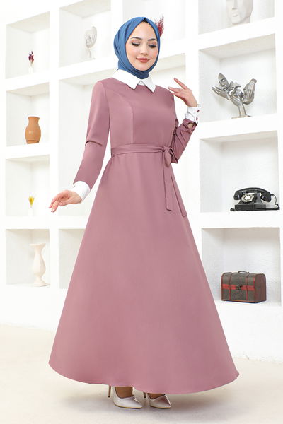 ASM - Belted Dress ASM2687 Rose Kurusu - 336529