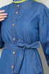 Belted Jeans Dress 25022MTS1095-M Jeans - Thumbnail