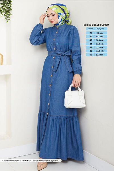 MRV M.T.S. - Belted Jeans Dress 25022MTS1095-M Jeans - 354939