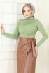 Blouse 4725AYD574-MS Almond Green - Thumbnail