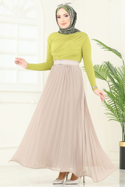 A.Y.D. - Blouse 4725AYD574-MS Oil Green - 371809