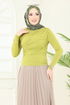 Blouse 4725AYD574-MS Oil Green - Thumbnail