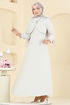 Bolero Detay Aksesuarlı Elbise 6251BSK463-MS Taş - Thumbnail