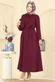 S.L. - Bolero Detay Etekli Takım 2745SL432-MS Bordo