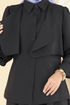 Bolero Detay Etekli Takım 2745SL432-MS Siyah - Thumbnail
