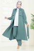 Bolero Detaylı Tesettür Kombin 23023UKB139-MS Mint - Thumbnail