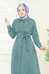 Bolero Detaylı Tesettür Kombin 23023UKB139-MS Mint - Thumbnail