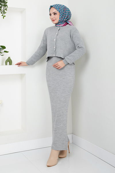 MRV U.Z. - Bouton Détaillé Équipe 4600UZ1029-L Gris - 346341