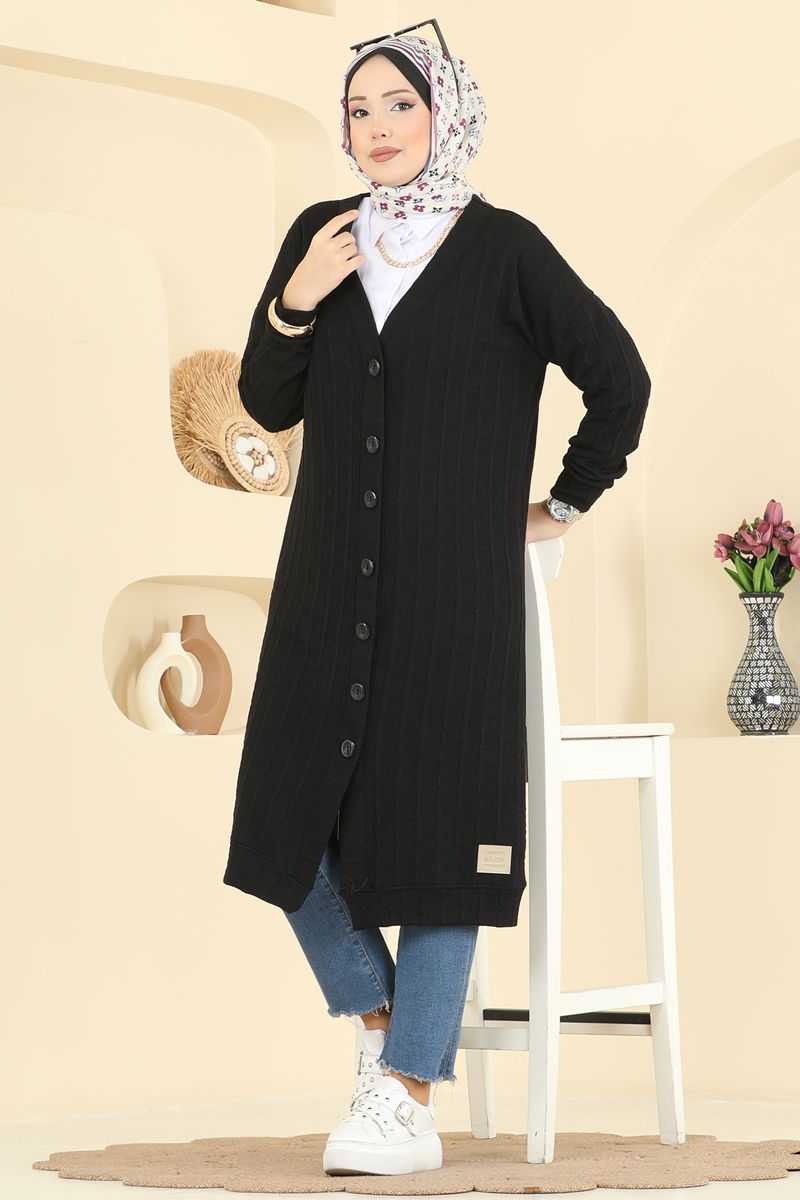 Cardigan 200BO429-MS Black