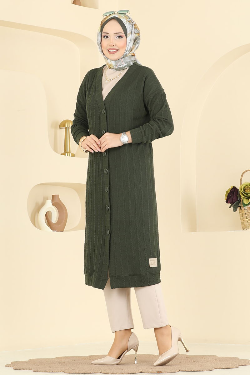 Cardigan 200BO429-MS Khaki