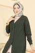 Cardigan 200BO429-MS Khaki - Thumbnail