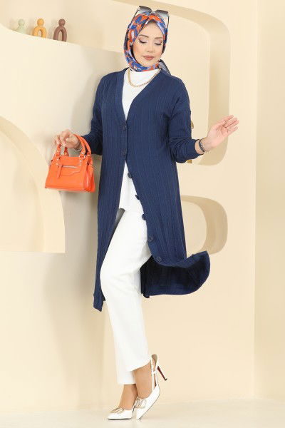B.O. - Cardigan 200BO429-MS Navy Blue