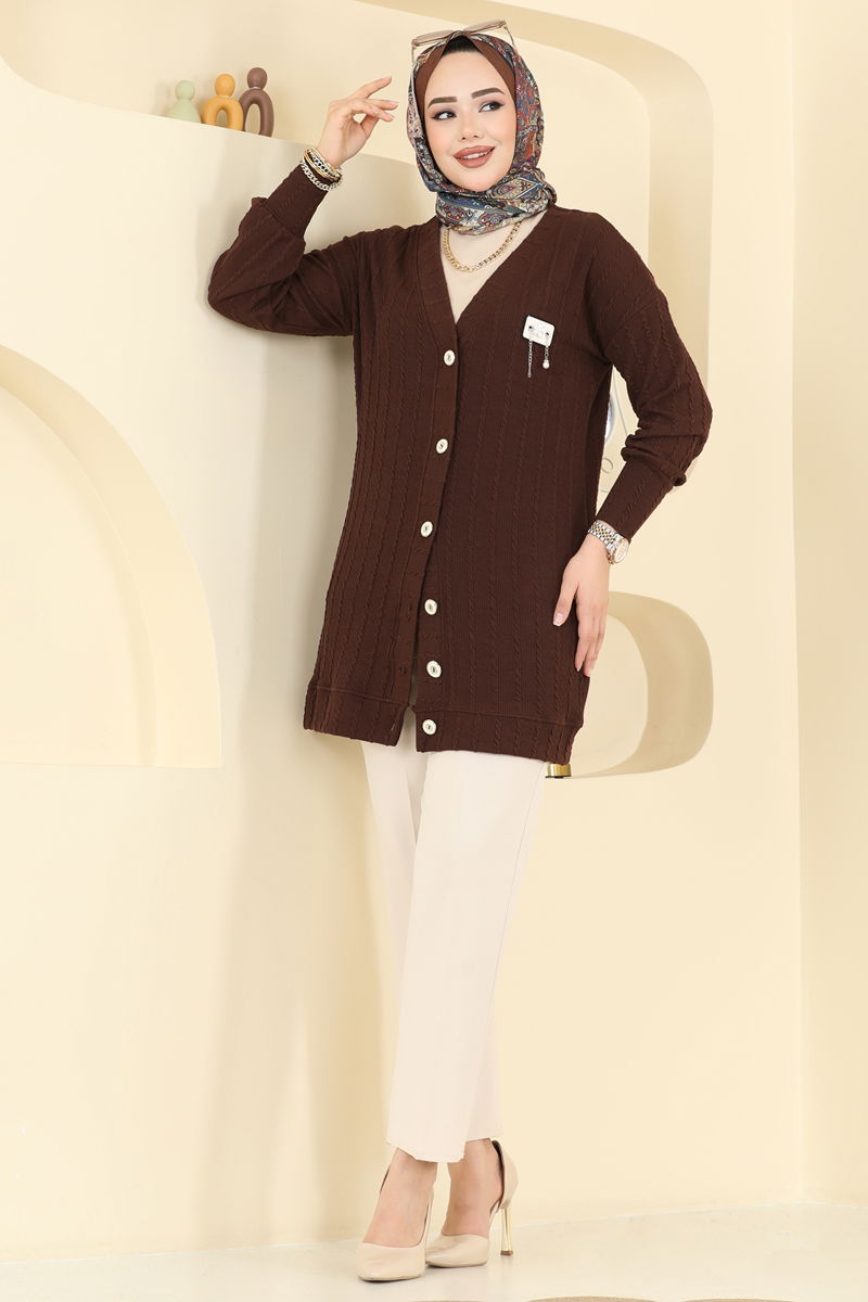 Cardigan 204BO429-MS Brown