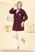 Cardigan 204BO429-MS Burgundy - Thumbnail