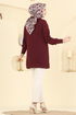 Cardigan 204BO429-MS Burgundy - Thumbnail