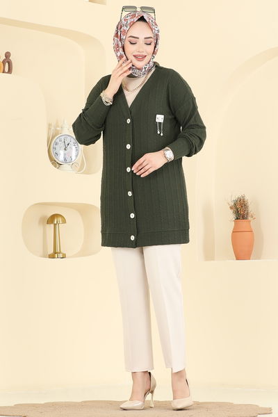 B.O. - Cardigan 204BO429-MS Khaki - 428445