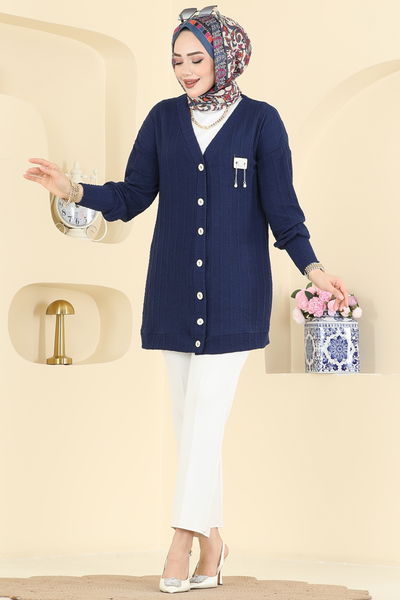 B.O. - Cardigan 204BO429-MS Navy Blue - 428482