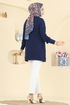 Cardigan 204BO429-MS Navy Blue - Thumbnail
