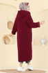 Cardigan 2147LYD1165-MS Burgundy - Thumbnail