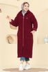 Cardigan 2147LYD1165-MS Burgundy - Thumbnail