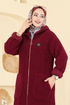 Cardigan 2147LYD1165-MS Burgundy - Thumbnail