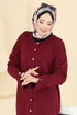 Cardigan 2437UZ662-MS Burgundy - Thumbnail