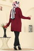 Cardigan 2437UZ662-MS Burgundy - Thumbnail