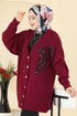 Cardigan 2502UZ662-MS Burgundy - Thumbnail