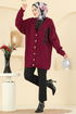 Cardigan 2502UZ662-MS Burgundy - Thumbnail