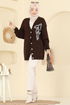 Cardigan 2502UZ662-MS Silver&Brown - Thumbnail