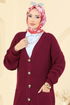 Cardigan 2729AYD574-MS Burgundy - Thumbnail