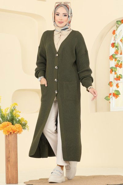 A.Y.D. - Cardigan 2729AYD574-MS Light Khaki