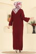 Cardigan 2766AYD574-MS Burgundy - Thumbnail