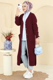 B.R.Z - Cardigan 2892BRZ597-MS Burgundy