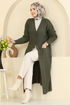 Cardigan 2892BRZ597-MS Khaki - Thumbnail