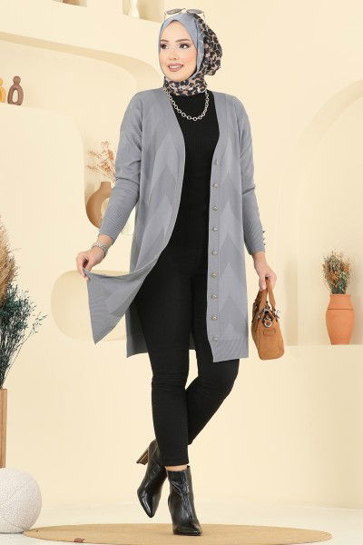 B.R.Z - Cardigan 3193BRZ597-MS Anthracite