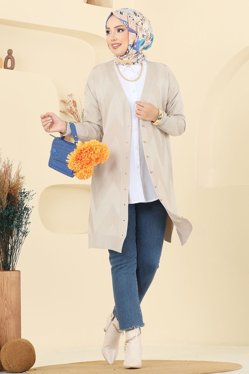 Cardigan 3193BRZ597-MS Stone