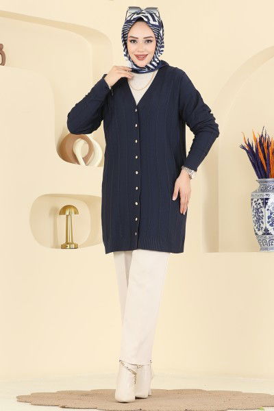 U.Z. - Cardigan 3197UZ662-MS Navy Blue