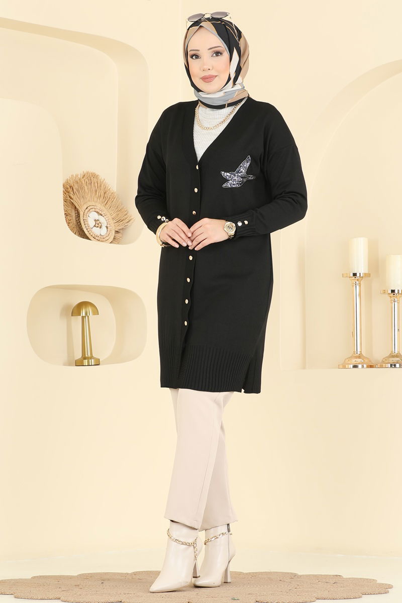 Cardigan 3207UZ662-MS Black