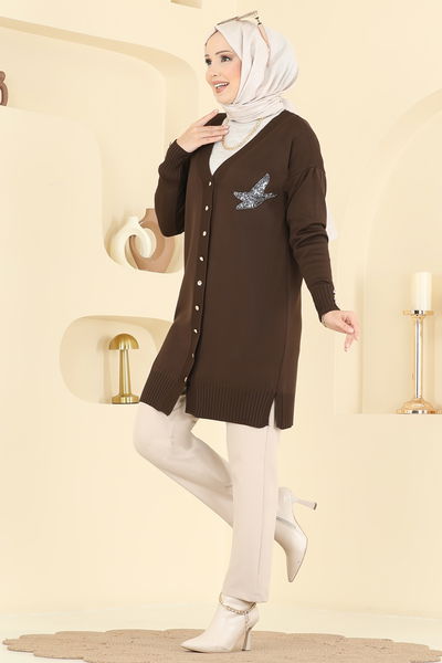 U.Z. - Cardigan 3207UZ662-MS Brown - 422611