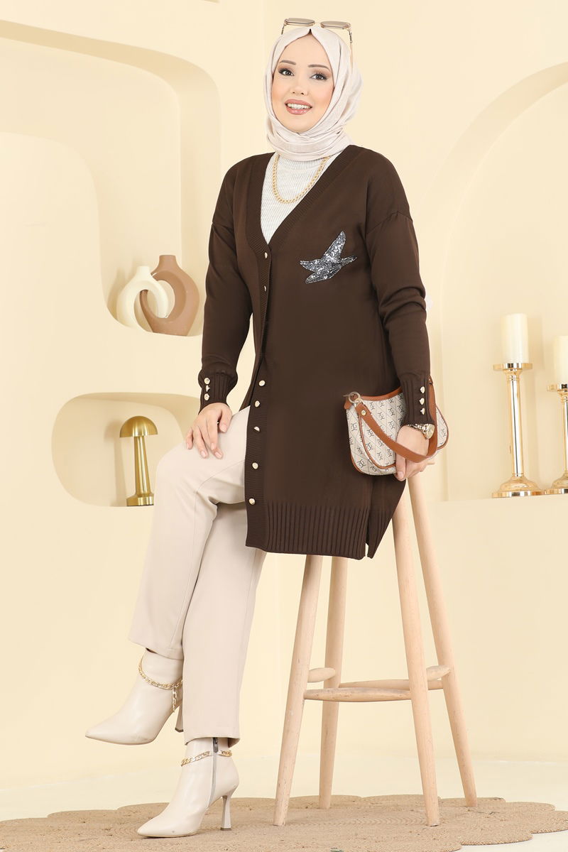 سترة خفيفة بني 3207UZ662-MS