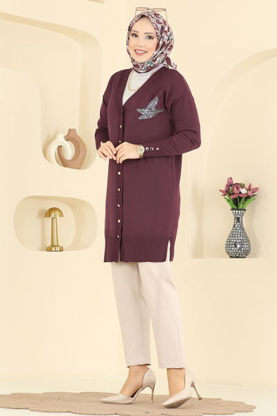 U.Z. - سترة خفيفة خمري 3207UZ662-MS - 422607